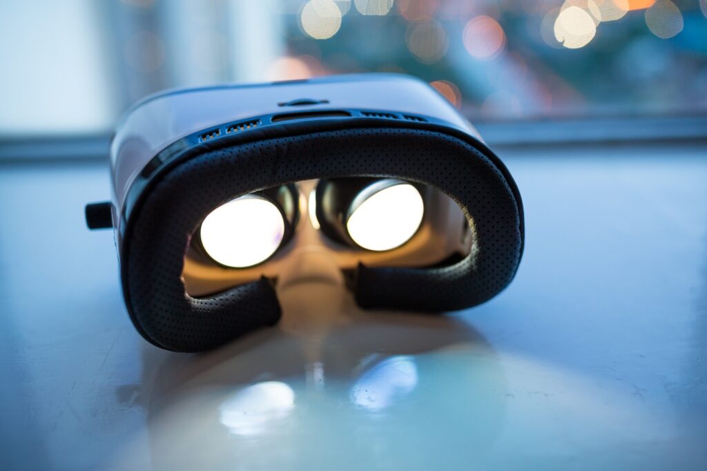 VR device at indoor